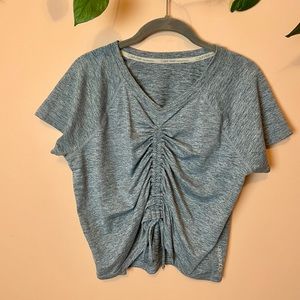 Calvin Klein Performance Scrunched Workout Cropped Tee